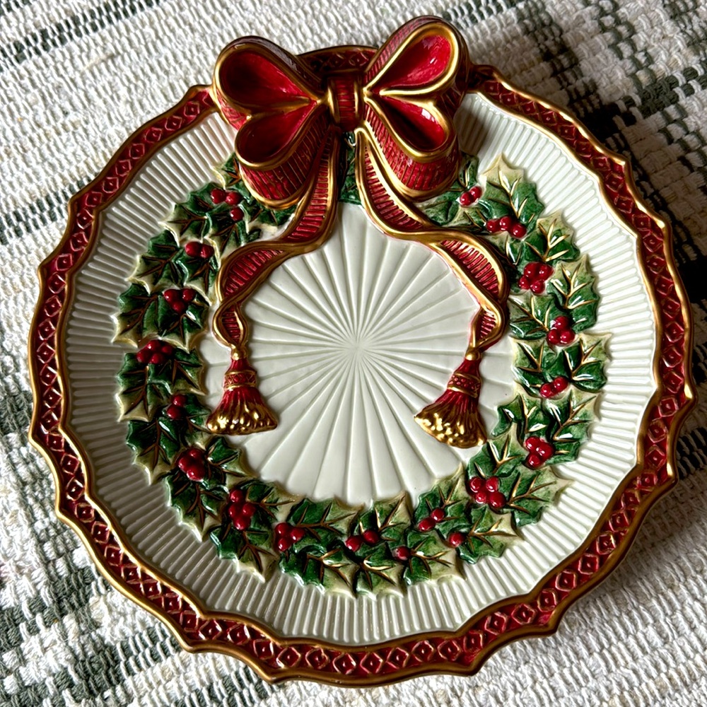🎄New Fitz & Floyd Christmas Essentials Noel Collection Plate